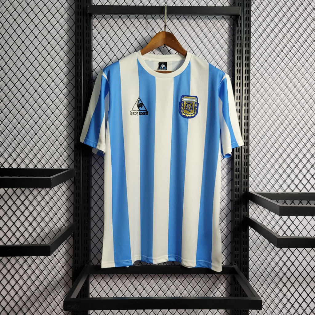 Camisa da Argentina Retrô 1986-1987 Camisa da Argentina Retrô 1986-1987