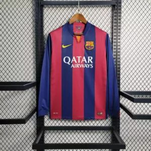 Camisa do Barcelona Retrô Manga Longa 2014-2015