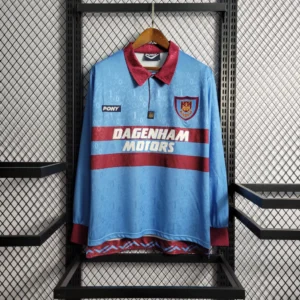 Camisa do West Ham Manga Longa 1996-1997