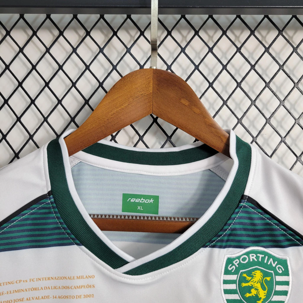 Camisa do Sporting Retrô 2001-2002 Camisa do Sporting Retrô 2001-2002