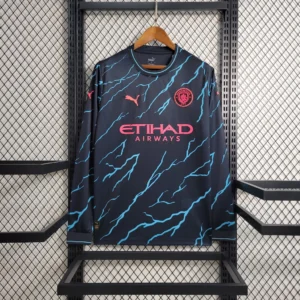 Camisa do Manchester City Manga Longa 2023-2024