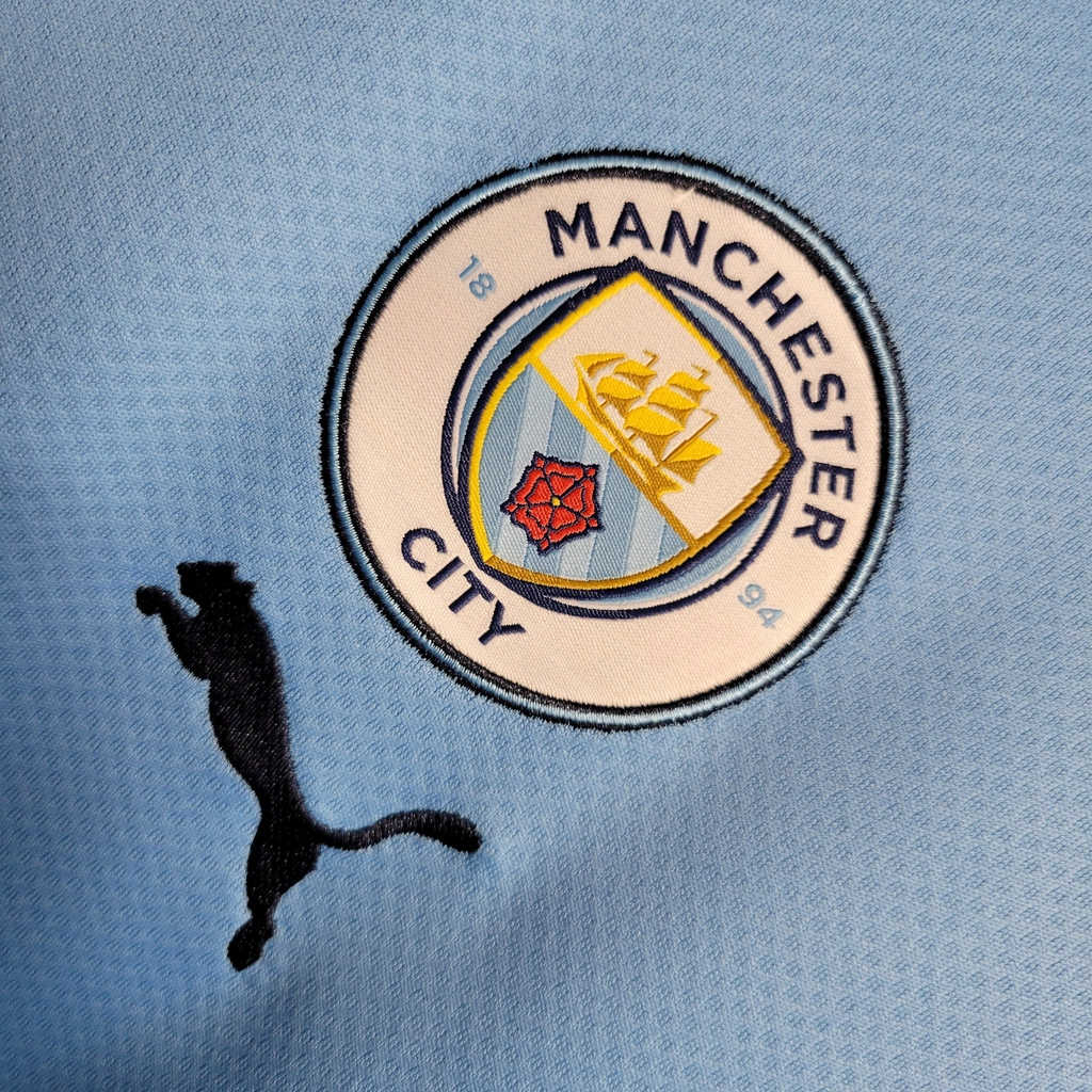 Camisa do Manchester City Manga Longa 2022-2023 Camisa do Manchester City Manga Longa 2022-2023