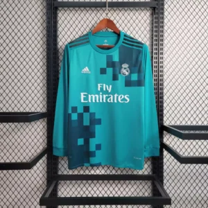Camisa do Real Madrid Retrô Manga Longa 2017-2018