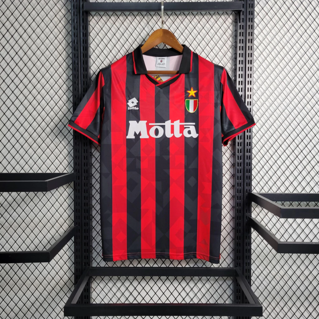 Camisa do Milan Retrô 1993-1994 Camisa do Milan Retrô 1993-1994