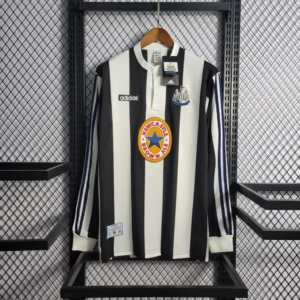 Camisa do Newcastle Manga Longa Retrô 1997-1998