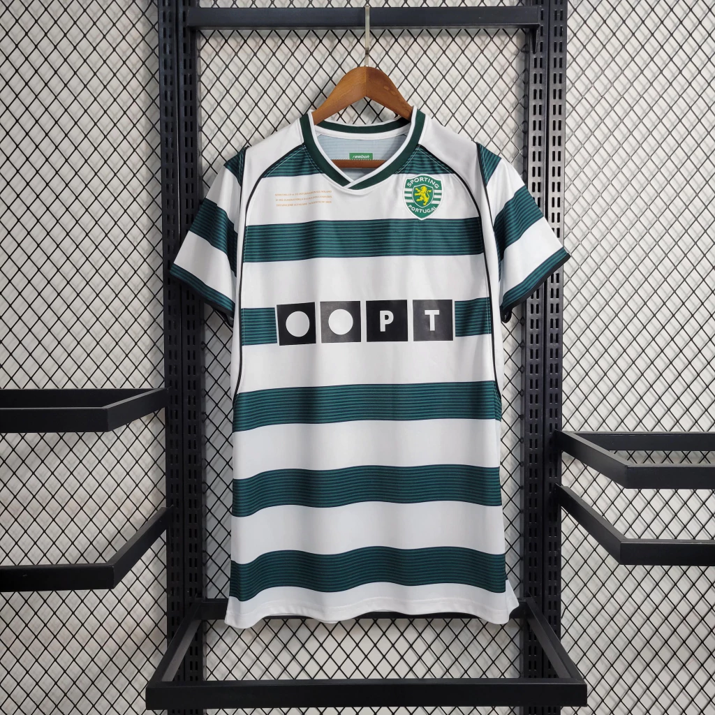 Camisa do Sporting Retrô 2001-2002 Camisa do Sporting Retrô 2001-2002
