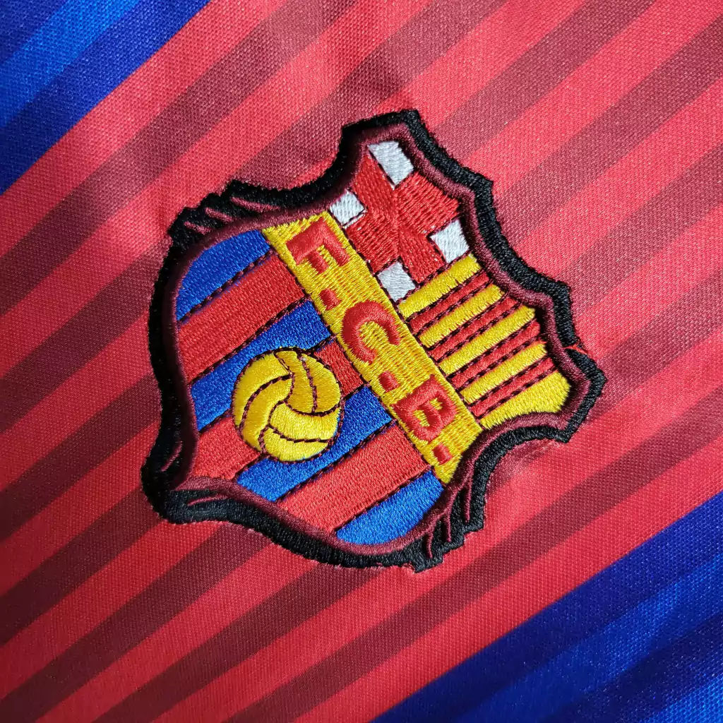 Camisa do Barcelona Retrô Manga Longa 1992-1993 Camisa do Barcelona Retrô Manga Longa 1992-1993