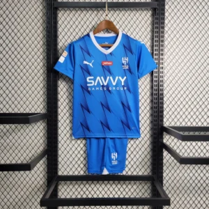 Kit de Uniforme Infantil do Al-Hilal I 2023-2024