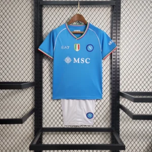 Kit de Uniforme Infantil do Napoli I 2023-2024