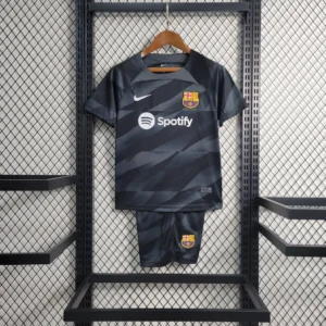 Kit de Uniforme Infantil do Barcelona Goleiro 2023-2024