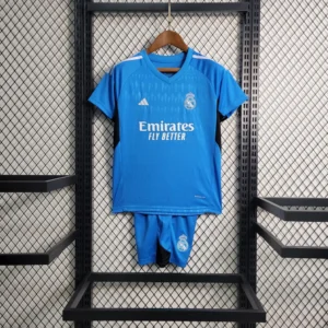 Kit de Uniforme Infantil do Real Madrid Goleiro 2023-2024