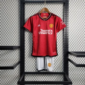 Kit de Uniforme Infantil do Manchester United I 2023-2024