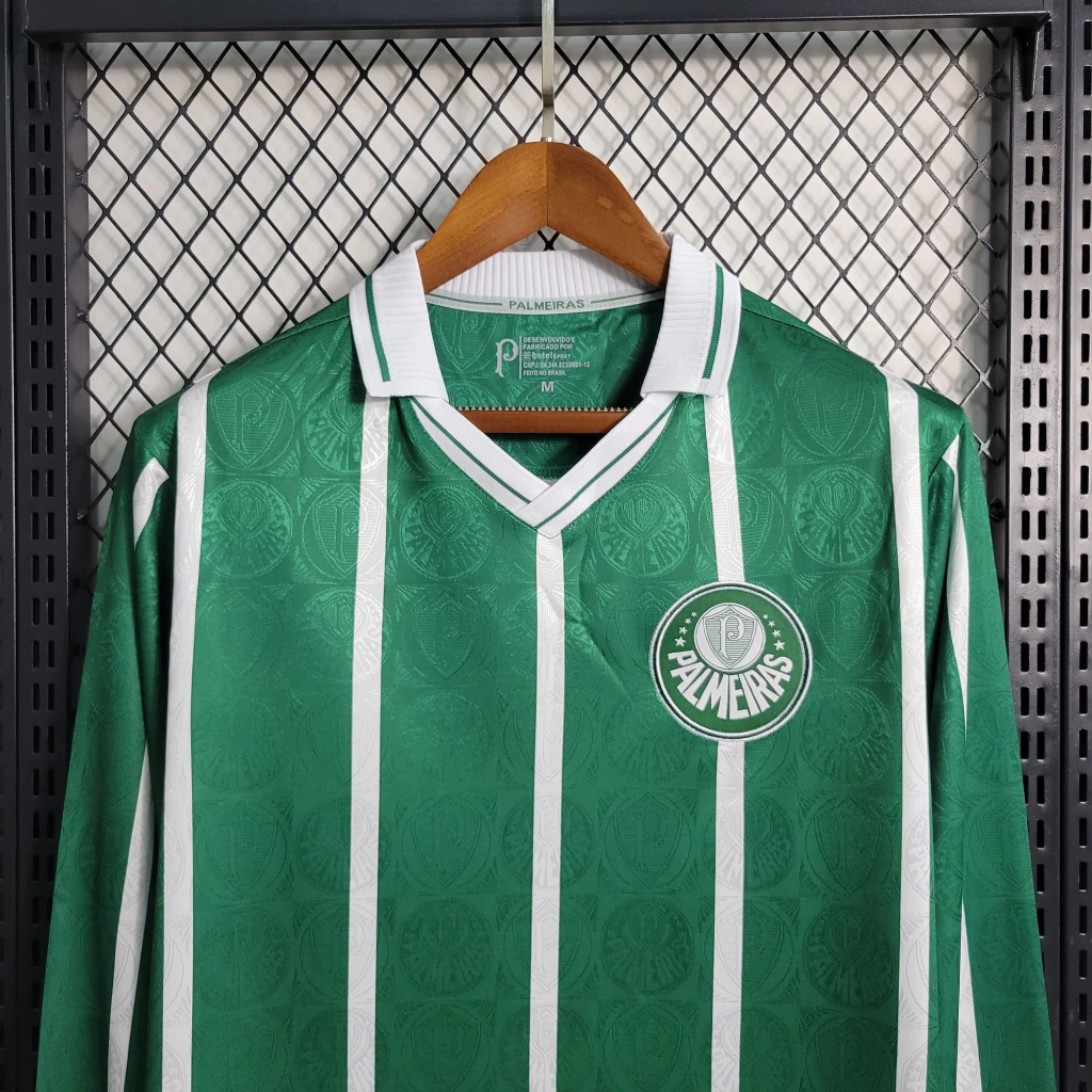 Camisa do Palmeiras Manga Longa Retrô 1993-1994 Camisa do Palmeiras Manga Longa Retrô 1993-1994