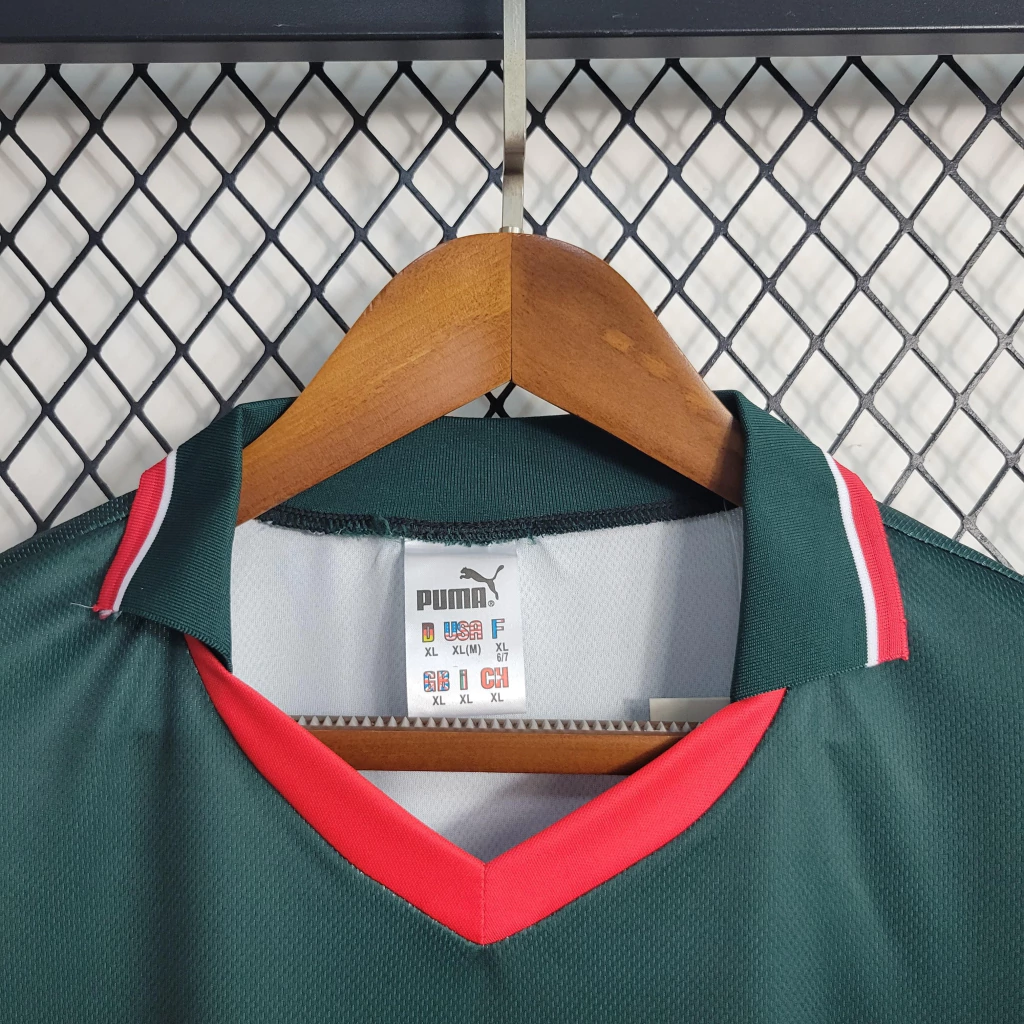 Camisa do Marrocos Manga Longa Retrô 1998-1999 Camisa do Marrocos Manga Longa 1998-1999