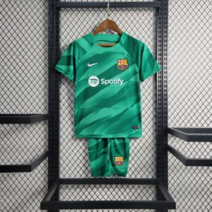 Kit de Uniforme Infantil do Barcelona Goleiro 2023-2024