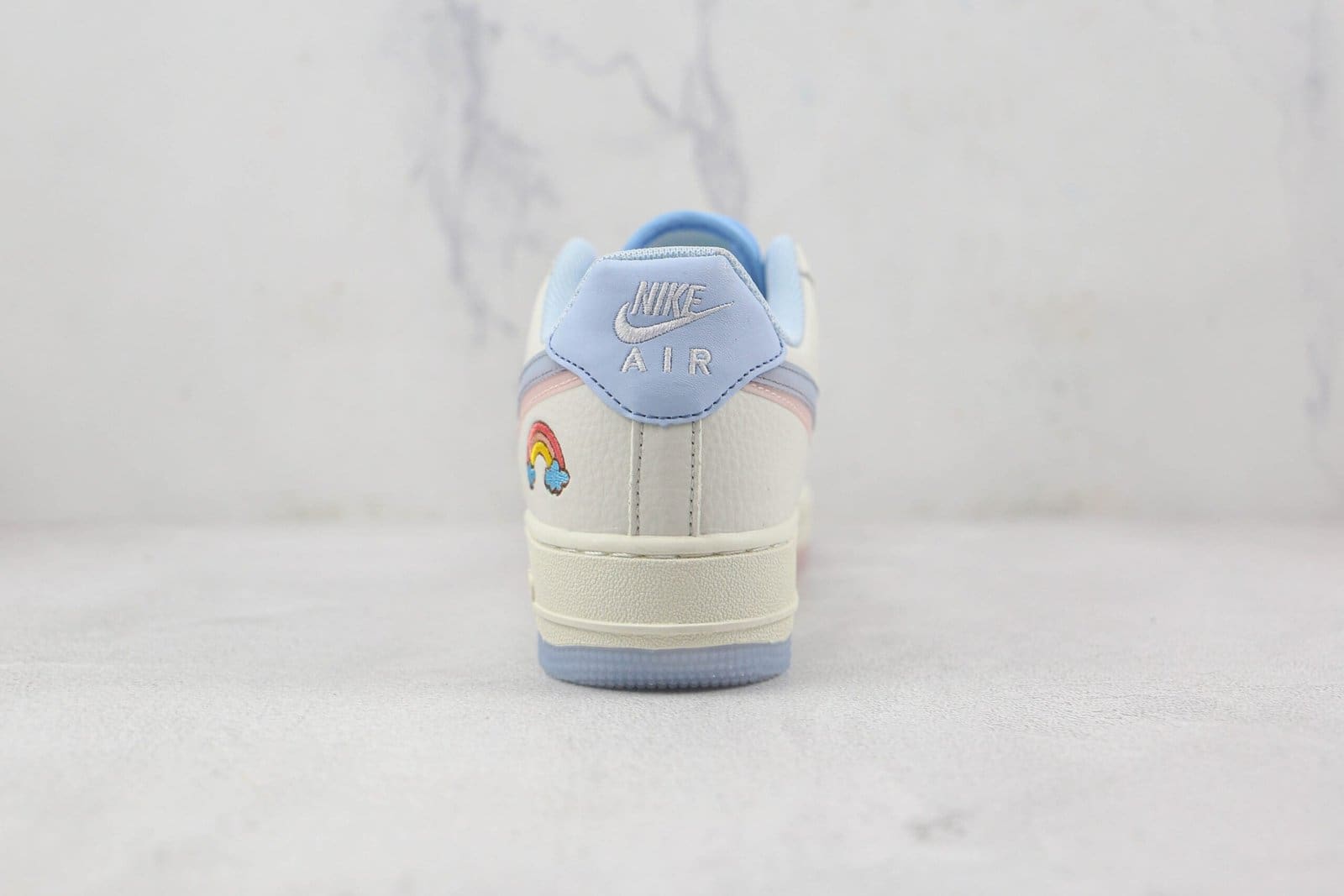 Nike Air Force 1 Double Swoosh Light Armory Blue Nike Air Force 1 Double Swoosh Light Armory Blue