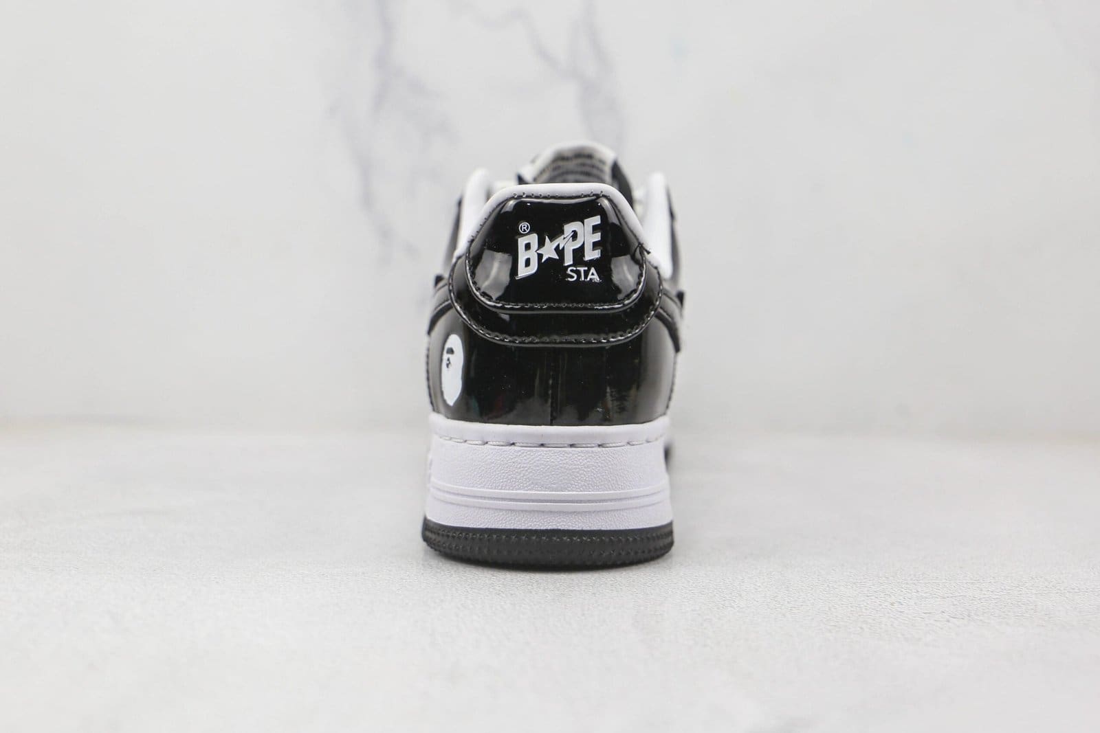 Bape Sta Patent Black White Bape Sta Patent Black White