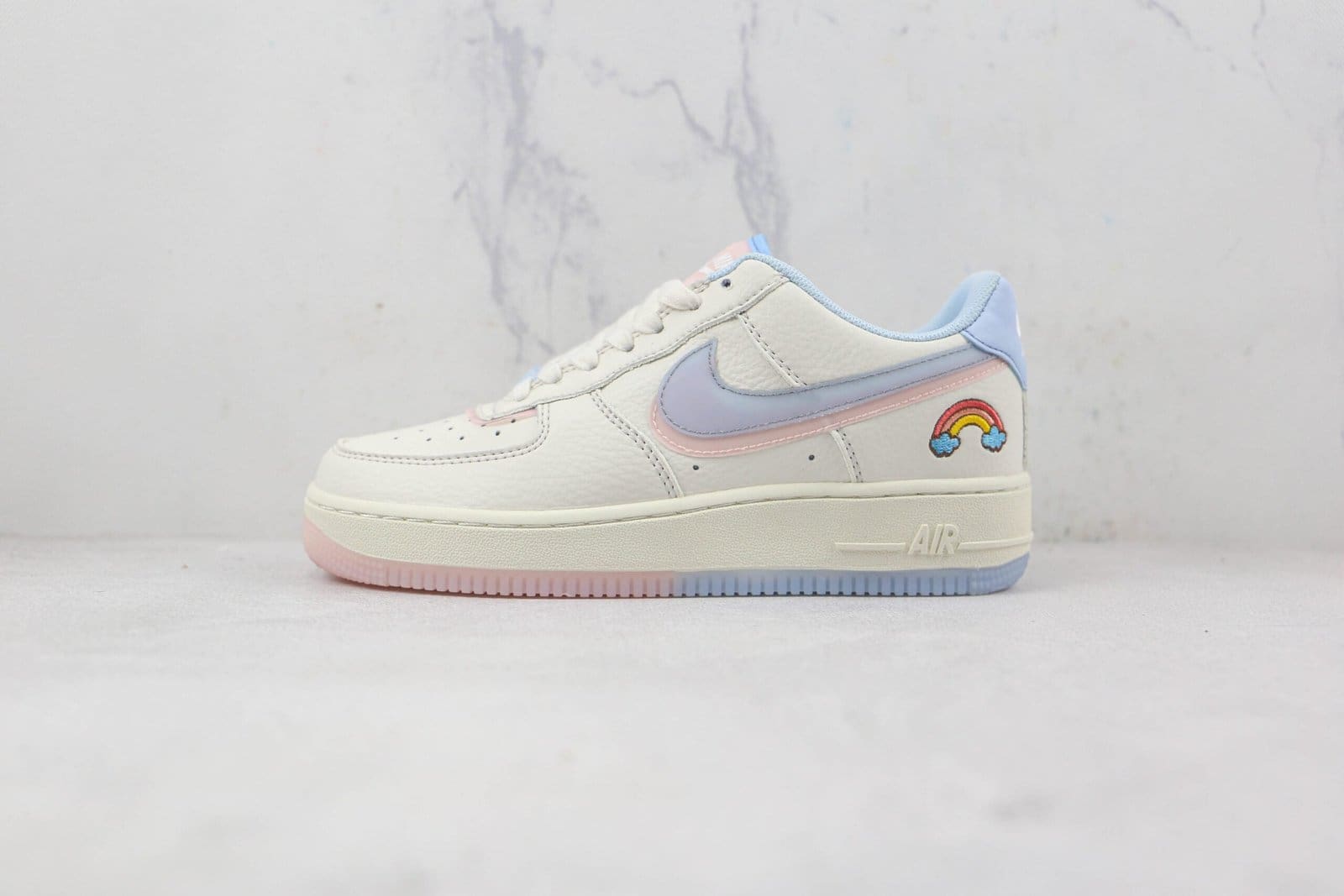 Nike Air Force 1 Double Swoosh Light Armory Blue Nike Air Force 1 Double Swoosh Light Armory Blue