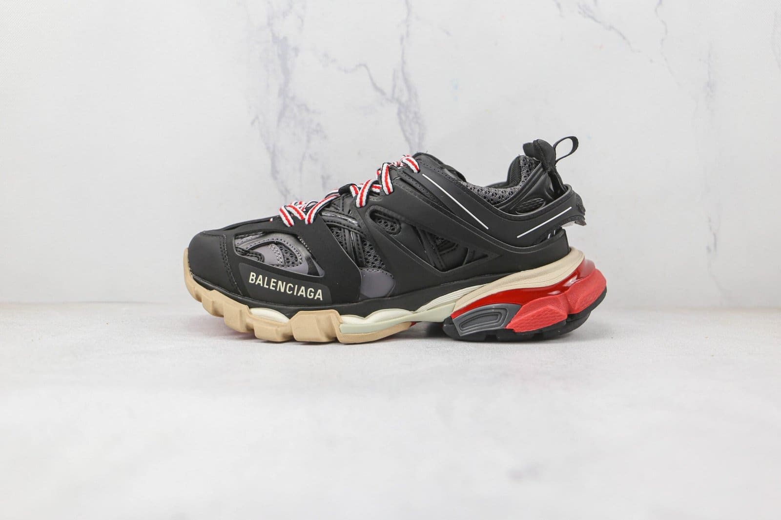 Balenciaga Track Black Grey Red Balenciaga Track Black Grey Red
