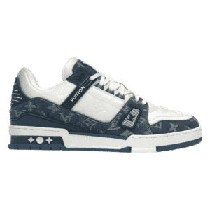 Louis Vuitton LV Trainer Monogram Denim White Blue