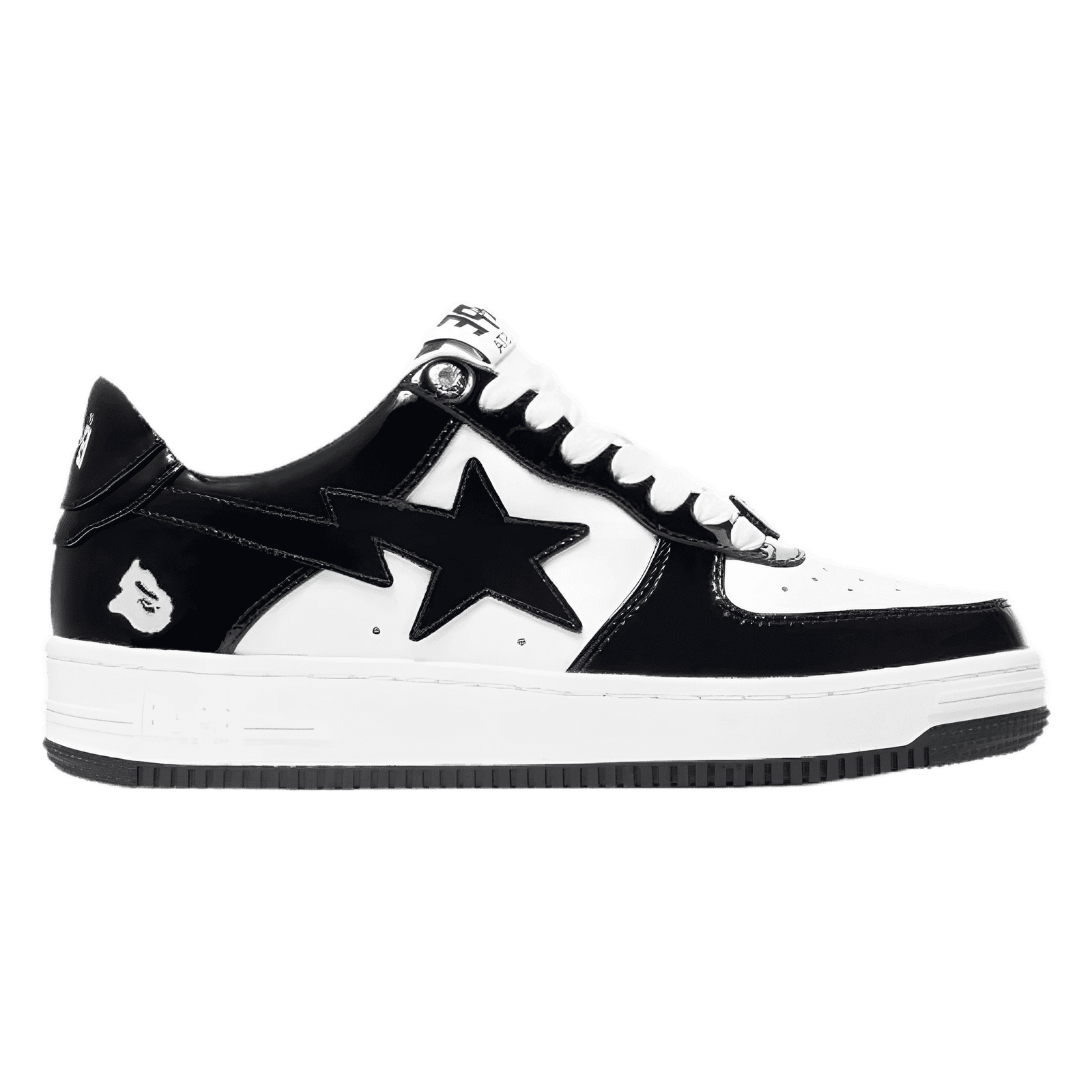 Bape Sta Patent Black White Bape Sta Patent Black White