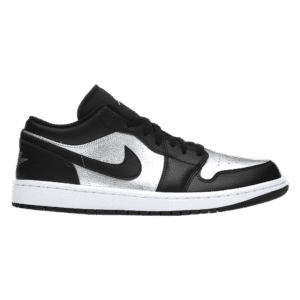 Jordan 1 Low Black Metallic Silver