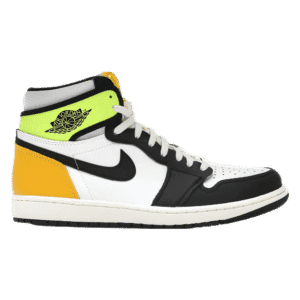 Jordan 1 Retro High White Black Volt University Gold