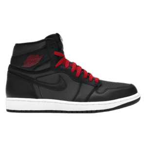 Jordan 1 Retro High Black Satin Gym Red