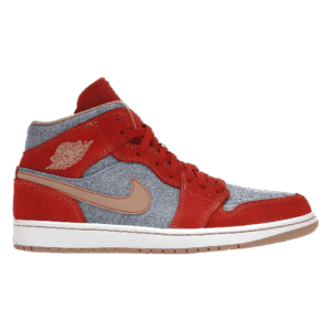 Jordan 1 Mid Denim Red