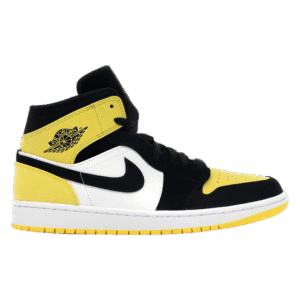 Jordan 1 Mid Yellow Toe Black