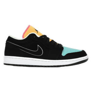 Jordan 1 Low Black Aurora Green Laser Orange
