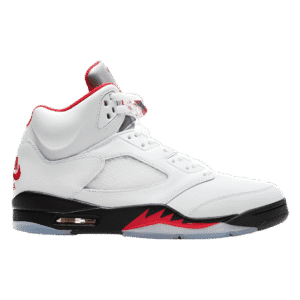 Jordan 5 Retro Fire Red Silver Tongue