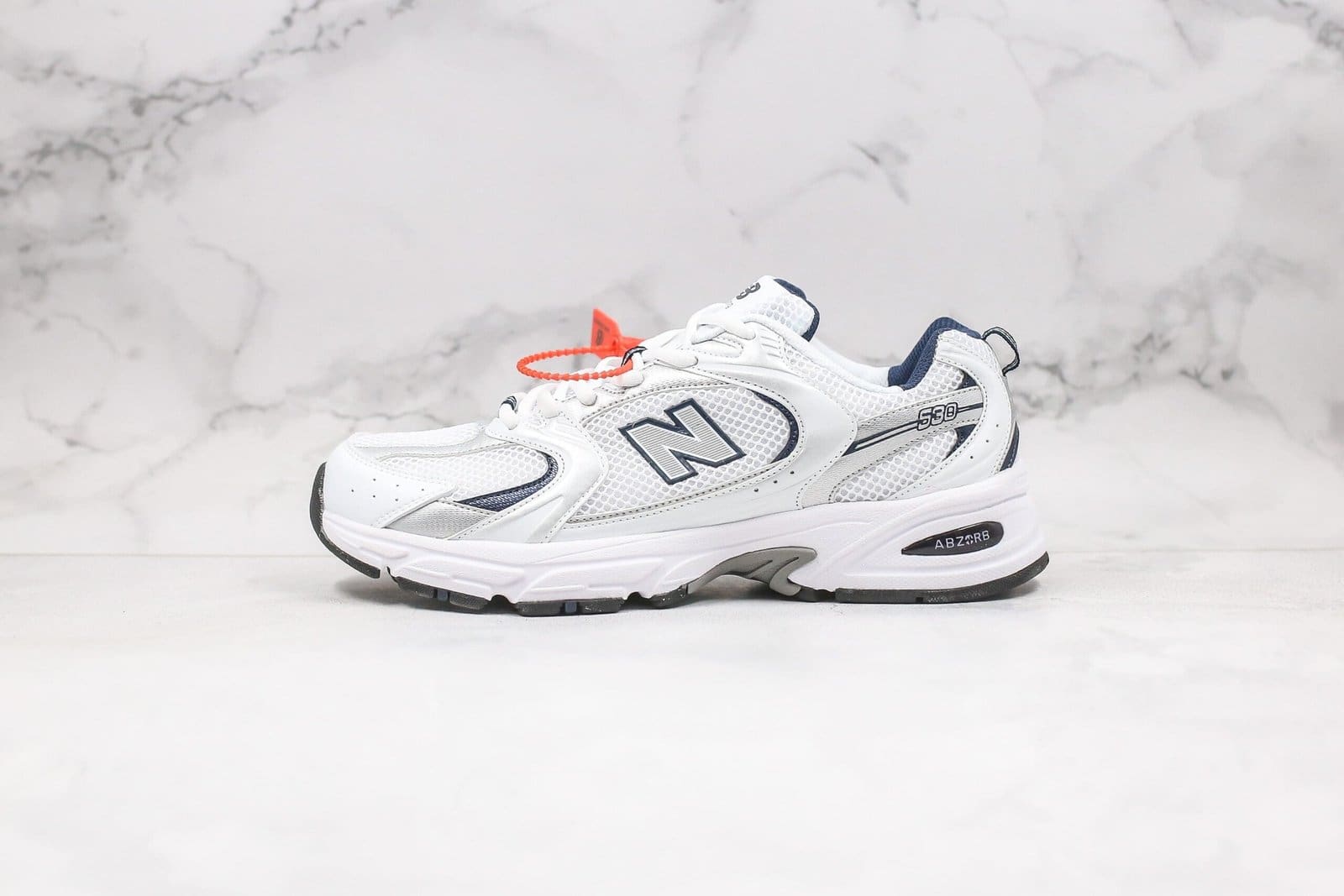 New Balance 530 White Silver Navy New Balance 530 White Silver Navy
