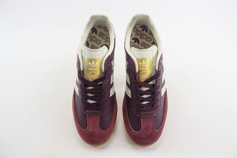 Adidas Samba OG Maroon Gold Metallic Adidas Samba OG Maroon Gold Metallic