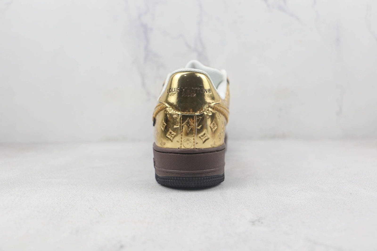 Louis Vuitton Nike Air Force 1 Low By Virgil Abloh Metallic Gold Louis Vuitton Nike Air Force 1 Low By Virgil Abloh Metallic Gold