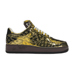 Louis Vuitton Nike Air Force 1 Low By Virgil Abloh Metallic Gold