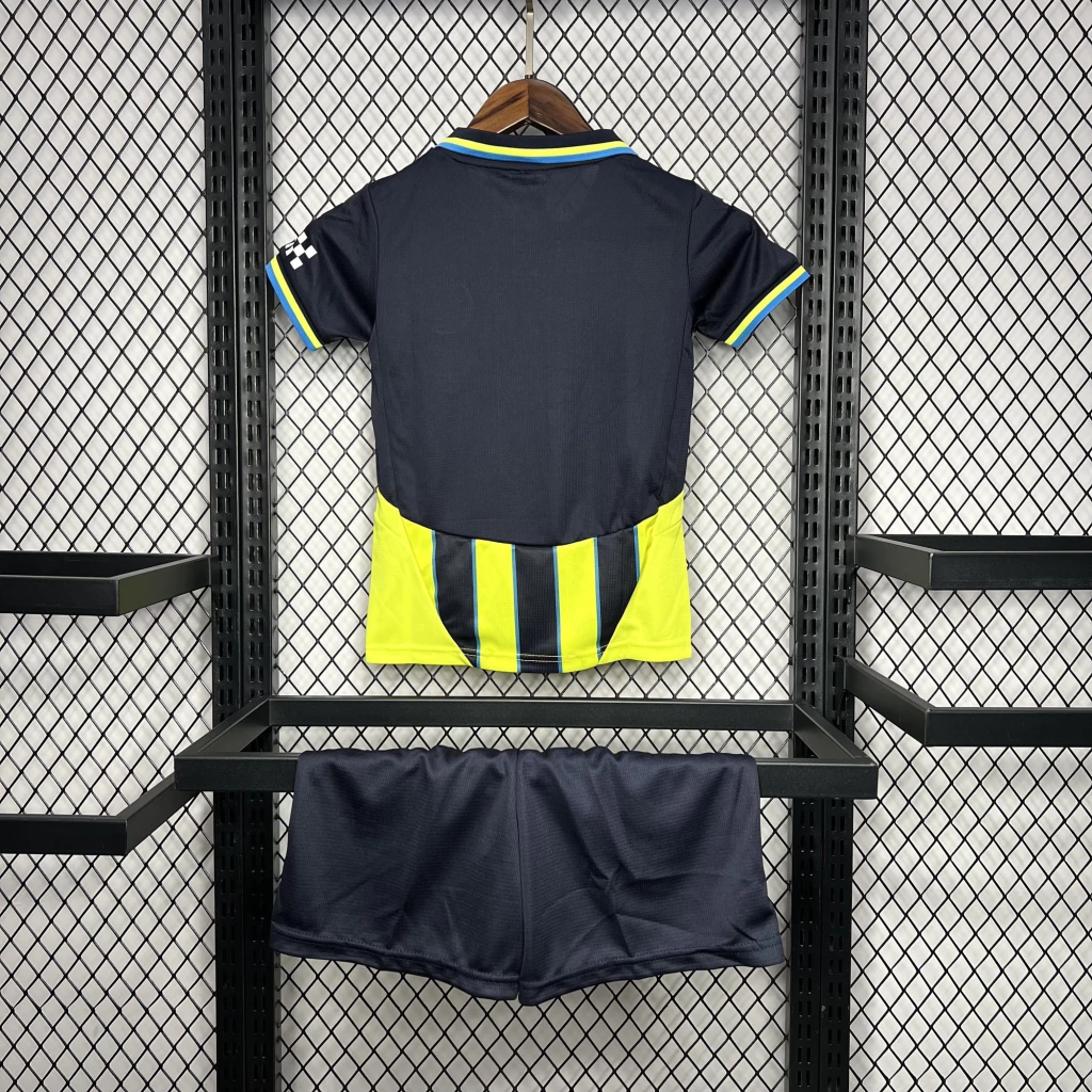 Kit de Uniforme Infantil do Manchester City II 2024-2025 Kit de Uniforme Infantil do Manchester City II 2024-2025